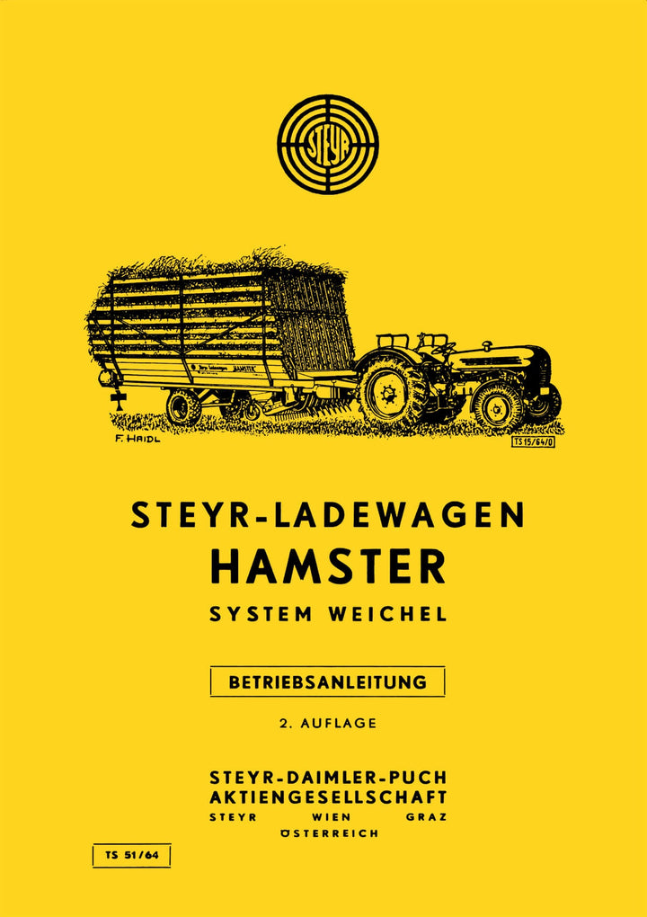 Steyr Hamster System Weichel Ersatzteilkatalog, Buchcover