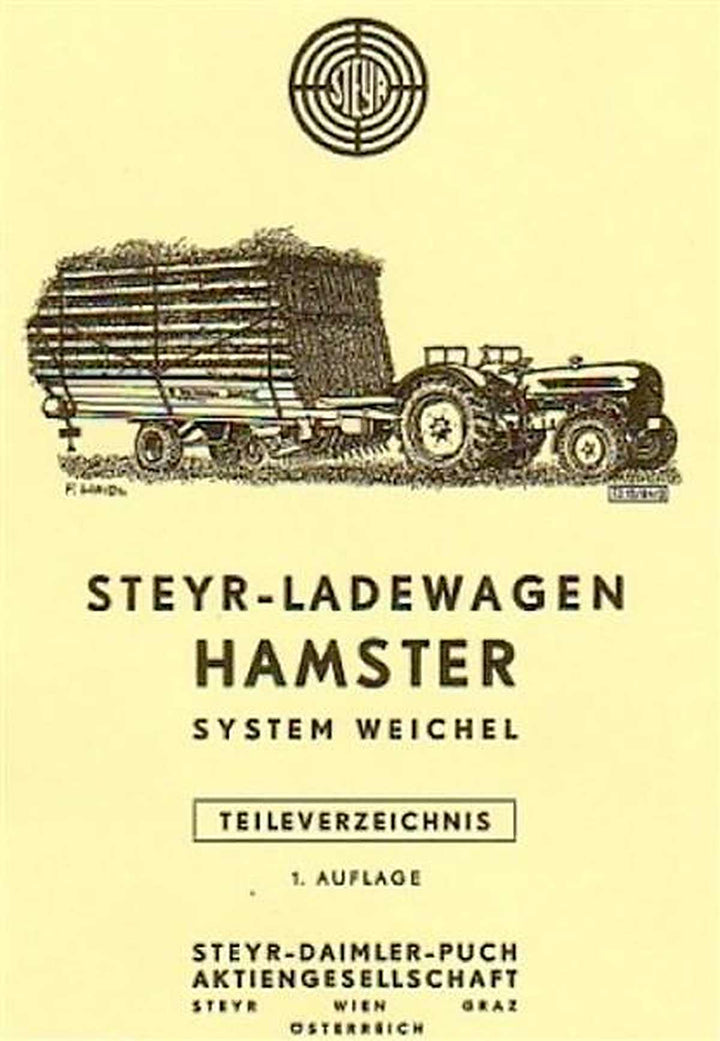 Steyr Hamster System Weichel Ersatzteilkatalog, Buchcover