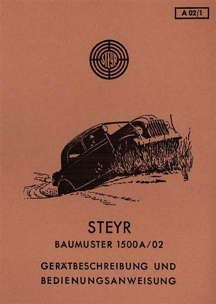 Steyr Baumuster 1500 A/02 Bedienungsanleitung, Buchcover