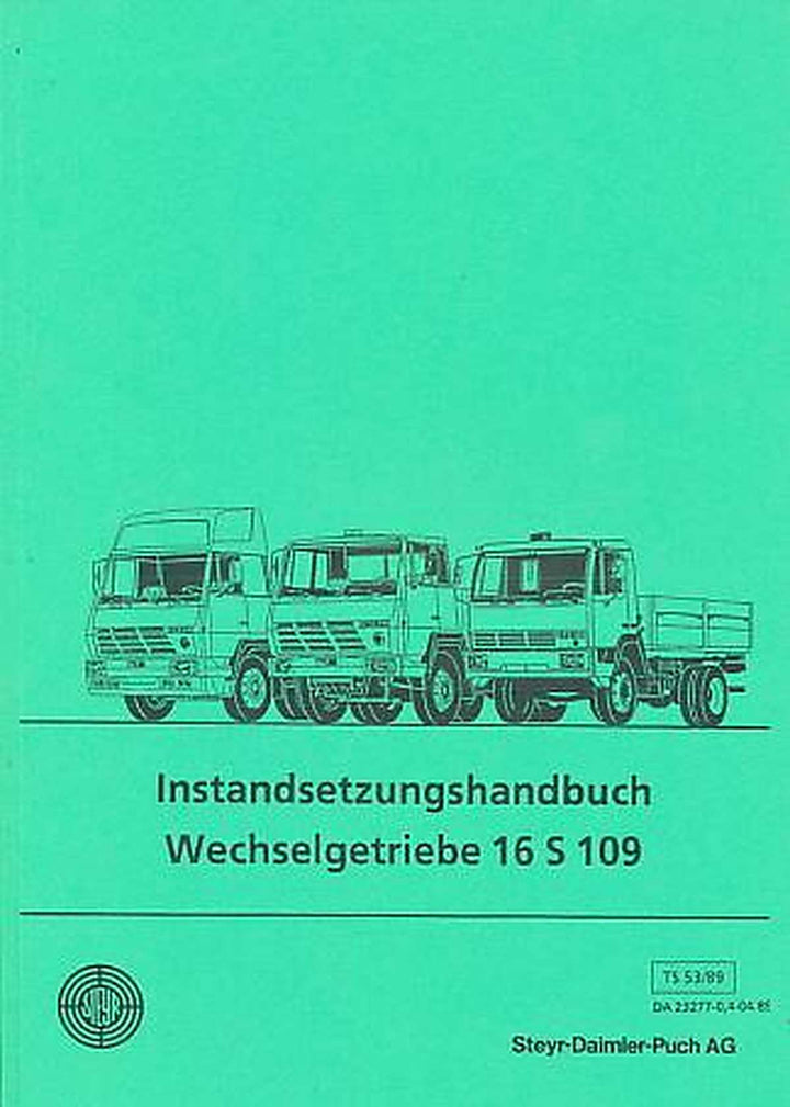 Steyr 16 S 109, ZF - Eccomid, Wechselgetriebe, Buchcover