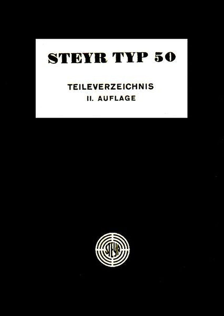 Steyr Typ 50 Ersatzteilkatalog, Buchcover