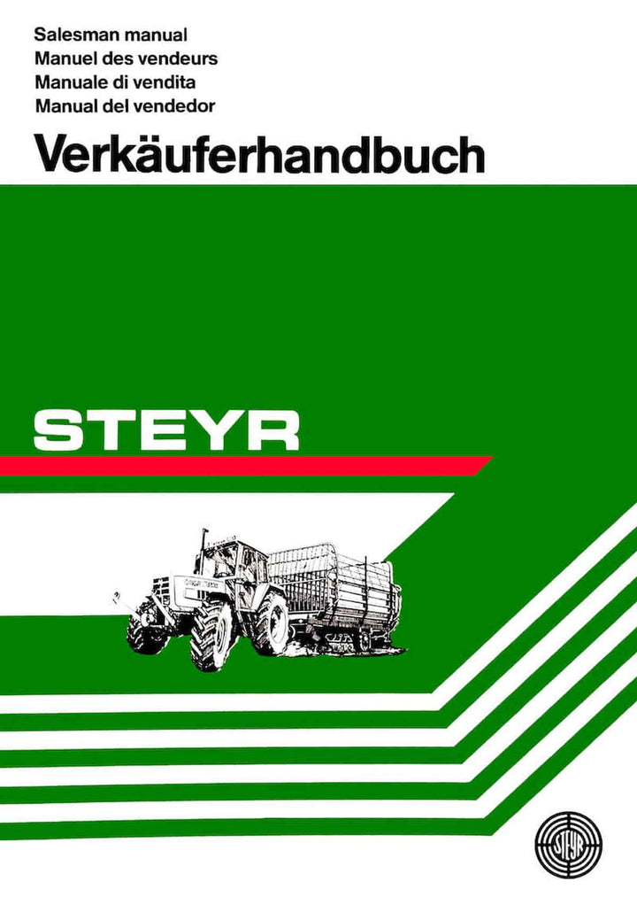 Steyr Serie 80 Traktoren Verkäuferhandbuch, Buchcover