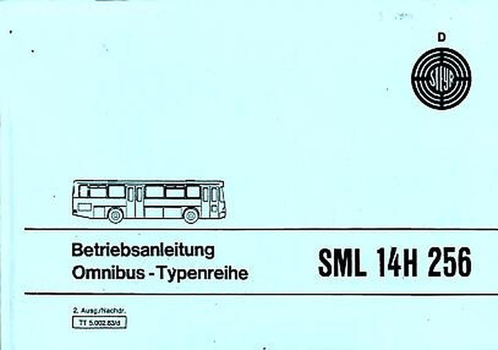 Steyr Omnibus-Typenreihe SML14H 256, Betriebsanleitung, Buchcover