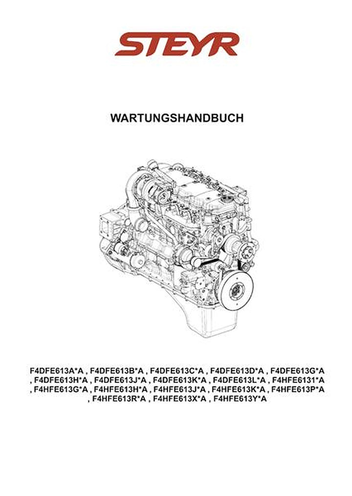 Steyr Motoren F4 * Modelle Wartungshandbuch, Buchcover