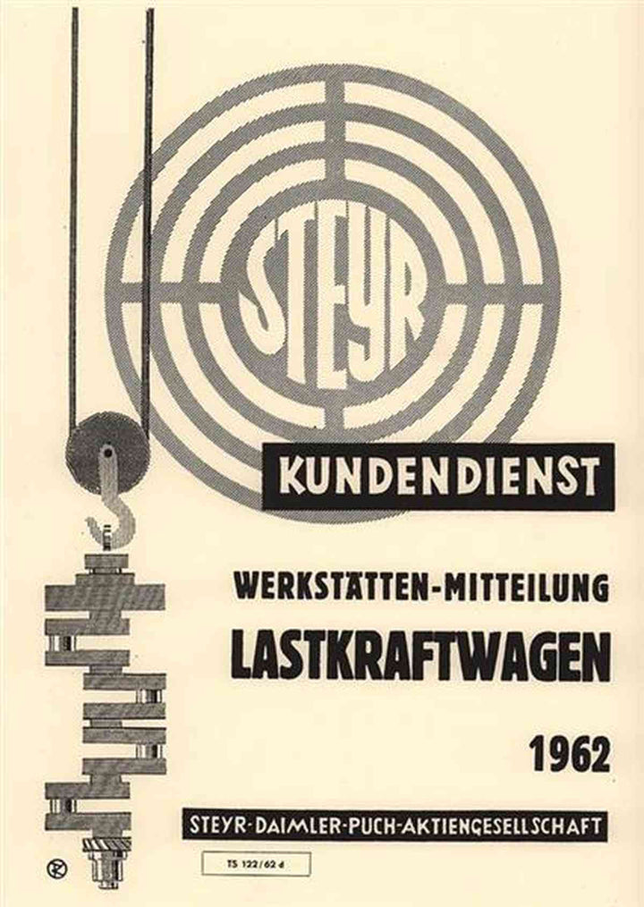 Steyr LKW Werkstätten-Mitteilungen von 1962, Buchcover
