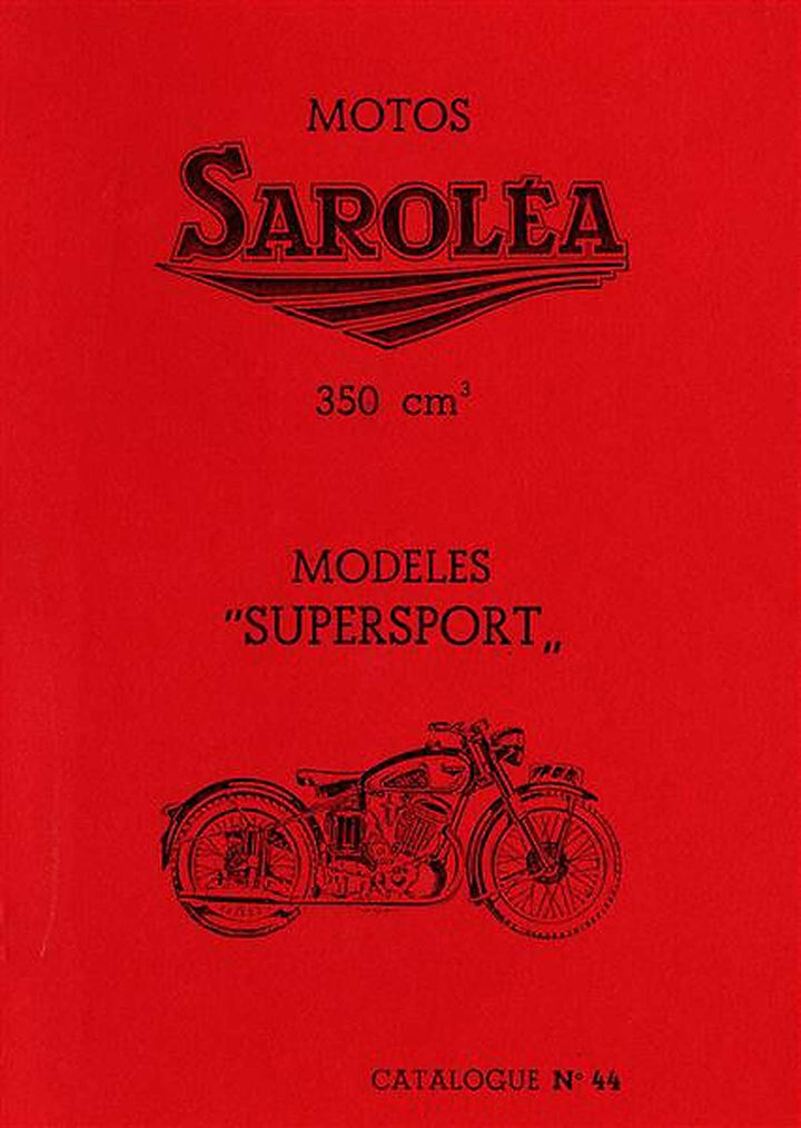 Sarolea Supersport 350 Ersatzteilkatalog, Buchcover