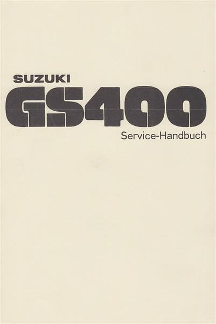 Suzuki GS400 Reparaturanleitung, Buchcover