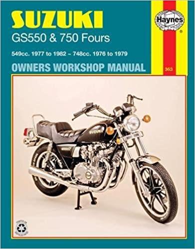 Suzuki GS550 and GS750 Fours Owners Workshop Manual - gedrucktes Buch zum Bestpreis! - verwuester.net