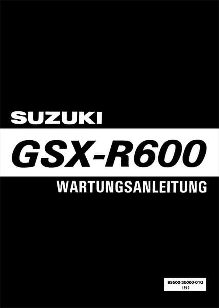 Suzuki GSX-R600 Reparaturanleitung, Buchcover