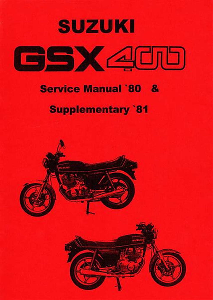 Suzuki GSX400 Service Manual, Buchcover