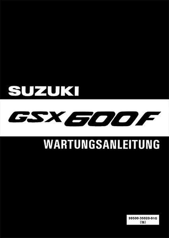 Suzuki GSX600F Reparaturanleitung, Buchcover
