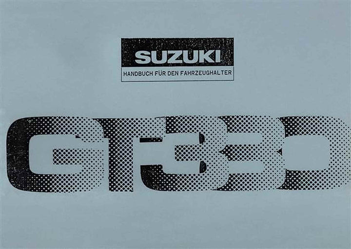 Suzuki GT 380 Betriebsanleitung, Buchcover