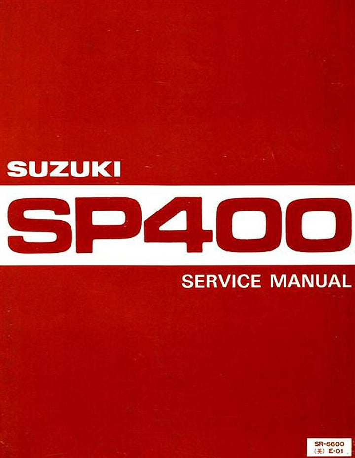 Suzuki SP400 Service Manual, Buchcover