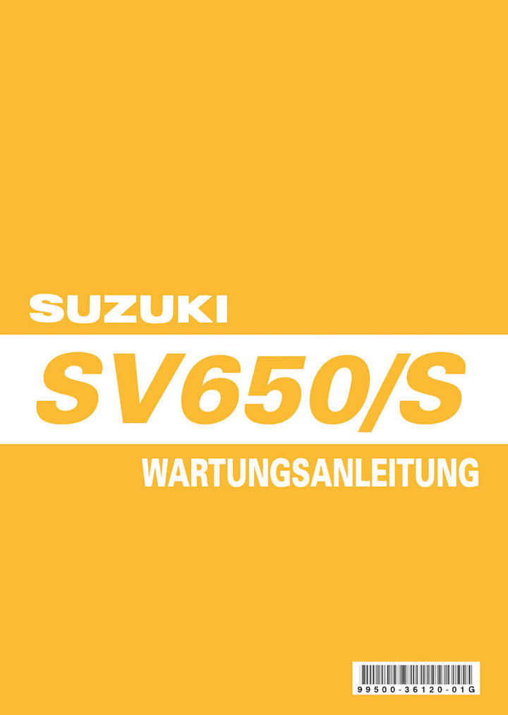 Suzuki SV650 und SV650S Reparaturanleitung - gedrucktes Buch zum Bestpreis! - verwuester.net