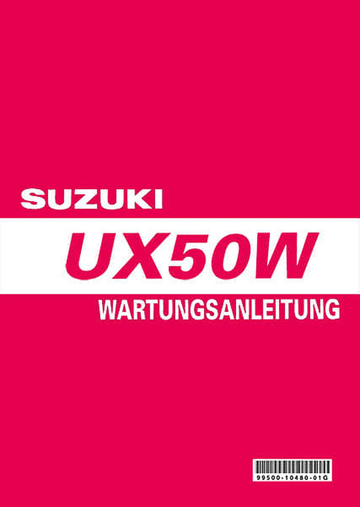 Suzuki UX50W Reparaturanleitung, Buchcover