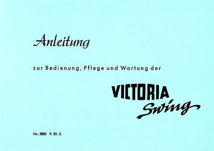 Victoria Swing Betriebsanleitung, Buchcover