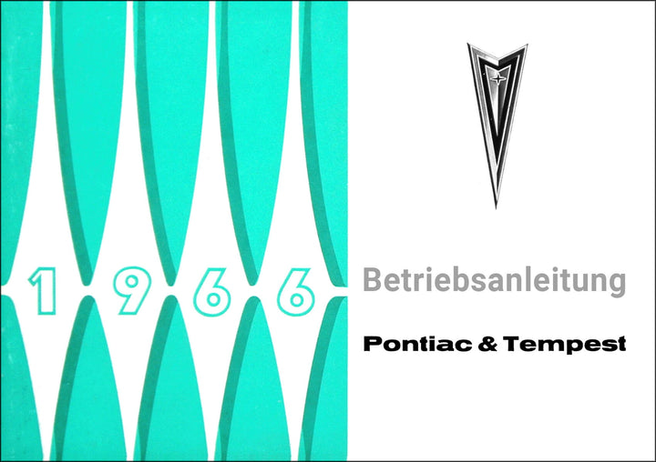 Pontiac Tempest | Le Mans | Bonneville | Grand Prix Betriebsanleitung, Buchcover