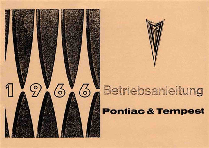 Pontiac Tempest | Le Mans | Bonneville | Grand Prix Betriebsanleitung, Buchcover
