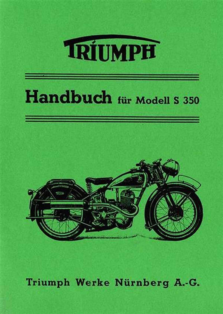 Triumph S350 Betriebsanleitung, Buchcover