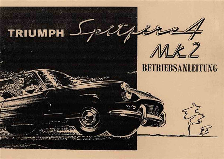 Triumph Spitfire 4 MK II Betriebsanleitung, Buchcover