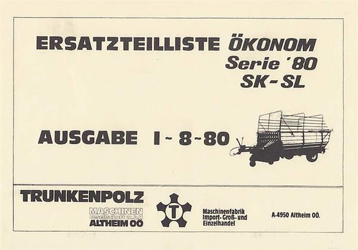 Trunkenpolz Ladewagen, ÖKONOM Serie &