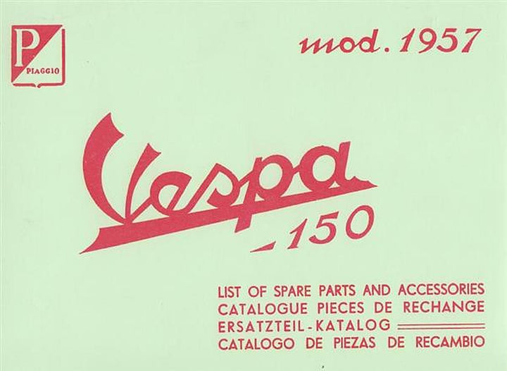 Piaggio Vespa 150 (1957), Ersatzteil-Katalog, Buchcover