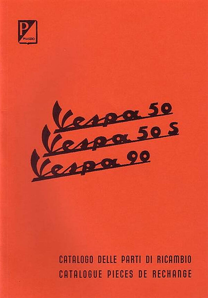 Vespa 50, 50 S, 90, Ersatzteilkatalog, Buchcover