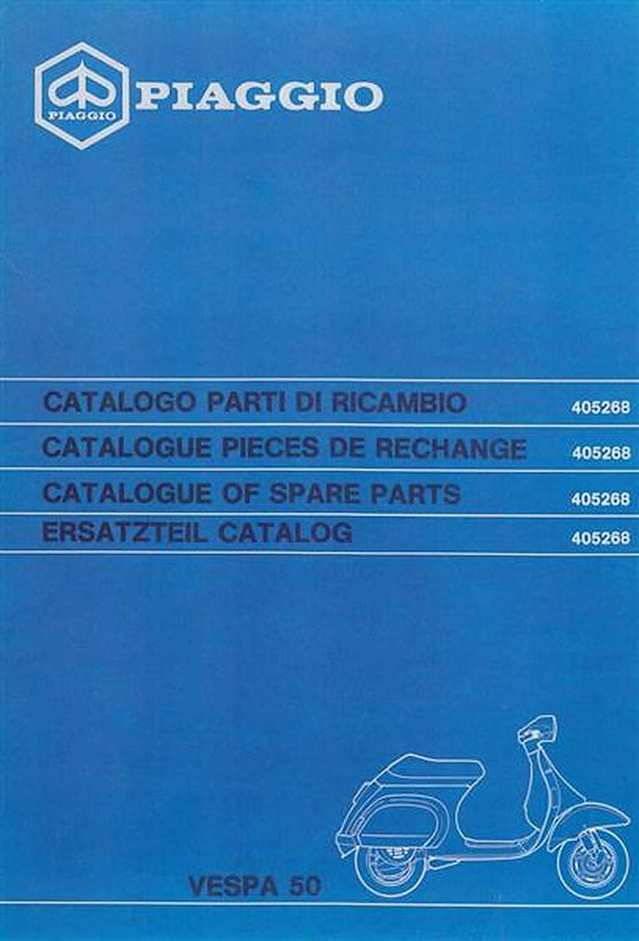 Piaggio Vespa 50 (V5N1T), Ersatzteilkatalog, Buchcover