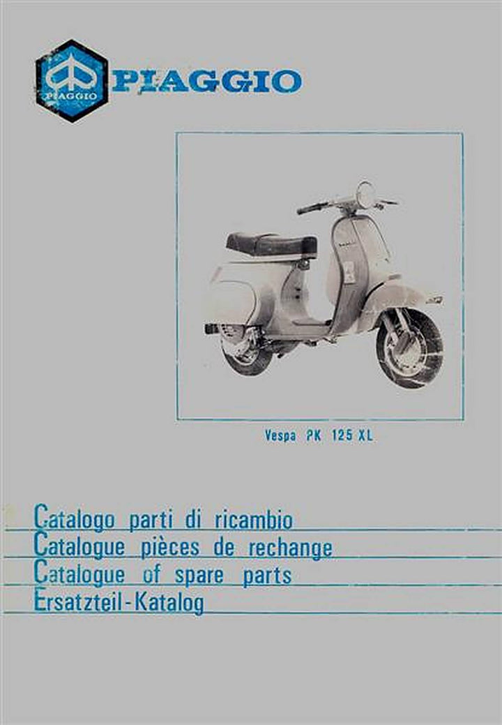 Piaggio Vespa PK125XL Ersatzteilkatalog, Buchcover