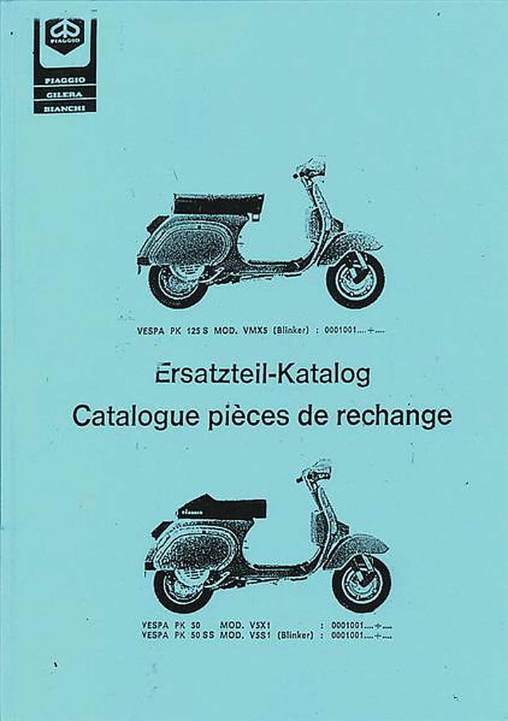 Vespa PK 50, PK 50 SS, PK 125 S (V5X1, V5S1, VMX5) Ersatzteilkatalog, Buchcover