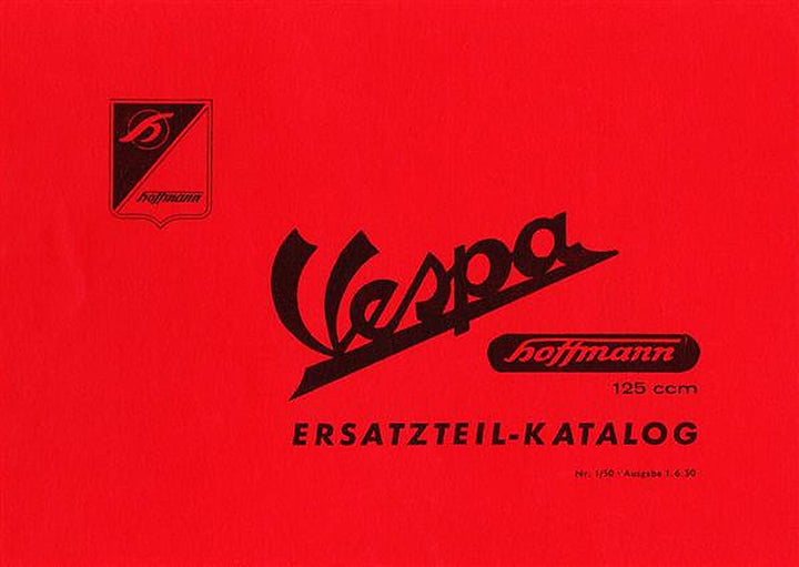 Hoffmann Vespa 125 Ersatzteilkatalog, Buchcover