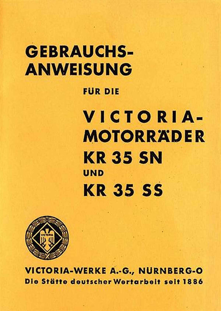 Victoria KR35SN und KR35SS Betriebsanleitung, Buchcover