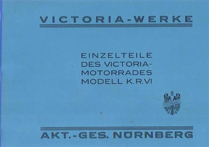 Victoria KR VI Ersatzteilkatalog, Buchcover