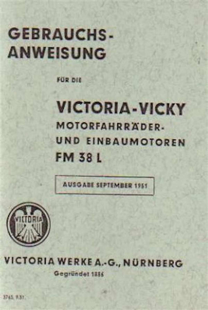 Victoria Vicky Betriebsanleitung, Buchcover