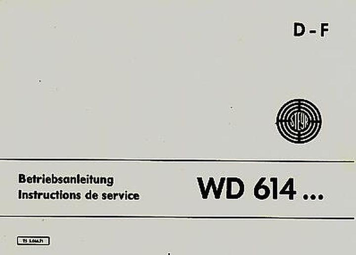 Steyr Stationärmotor WD 614 Betriebsanleitung, Titelseite
