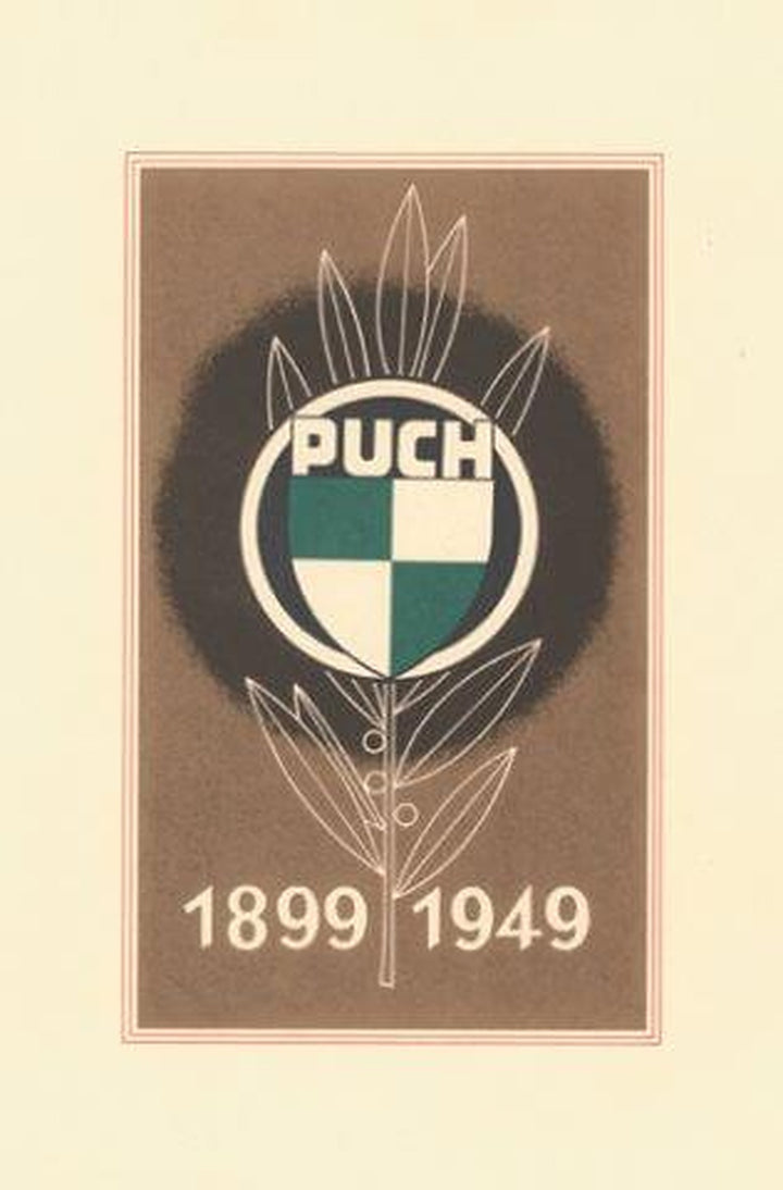 Puch 1899-1949, Festschrift zum 50 jährigen Jubiläum der Puch-Werke in Graz., Titelseite
