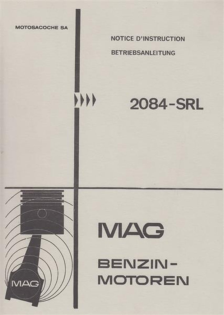 Motosacoche MAG 2084-SRL, Betriebsanleitung, Titelseite