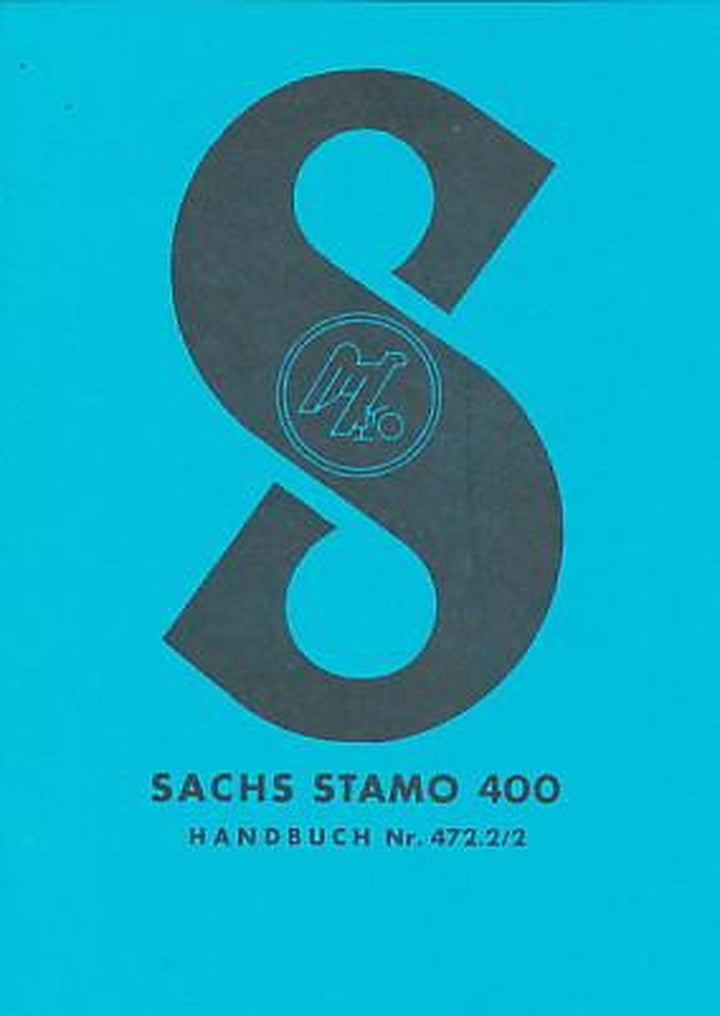 Sachs Motor Stamo 400, Betriebsanleitung, Titelseite