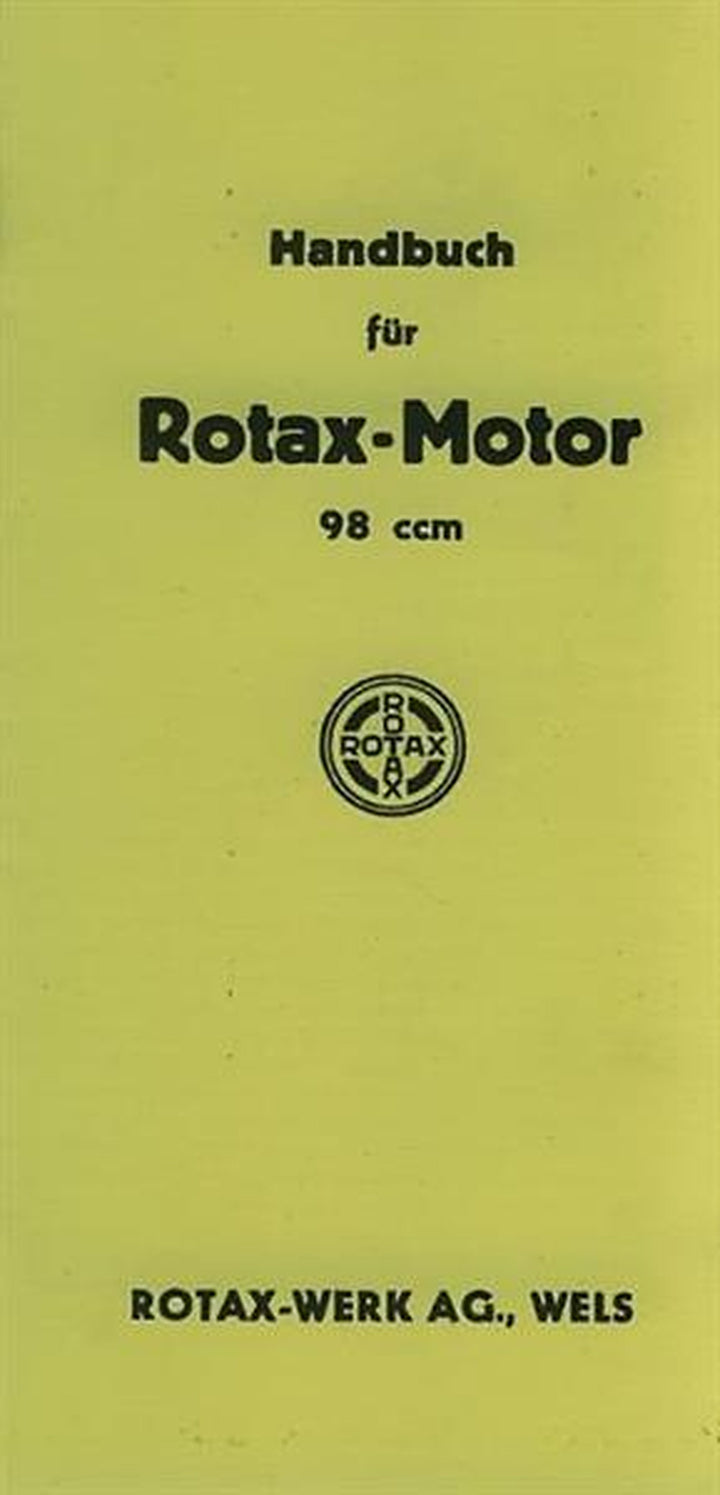 Rotax Motor 98 ccm Betriebsanleitung, Titelseite