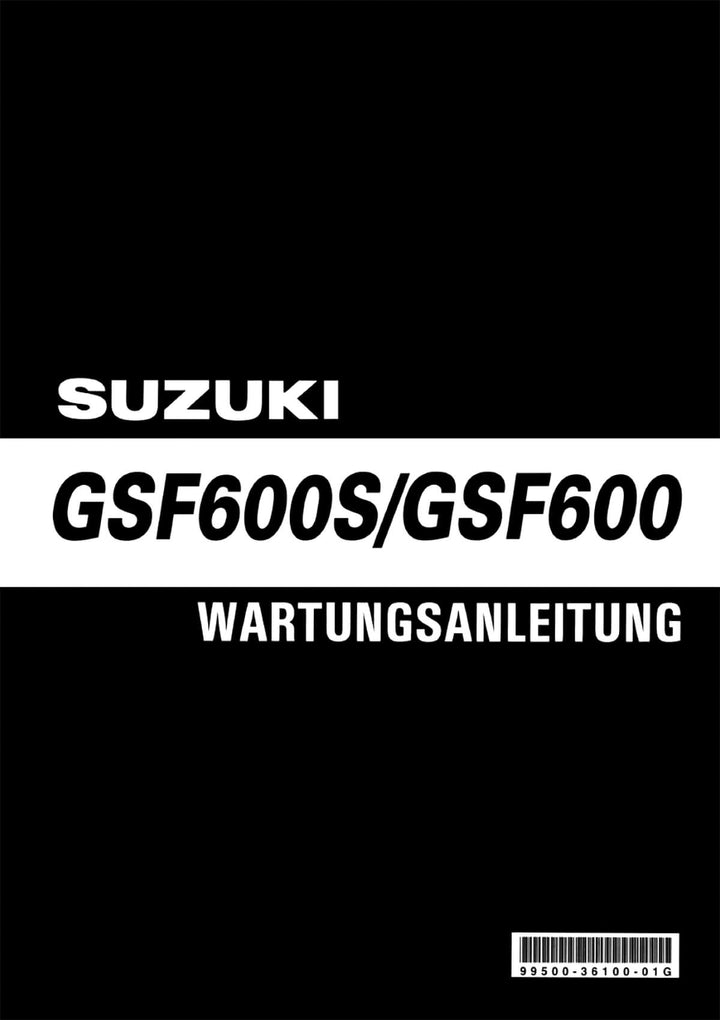 Suzuki GSF600S & GSF600 Reparaturanleitung