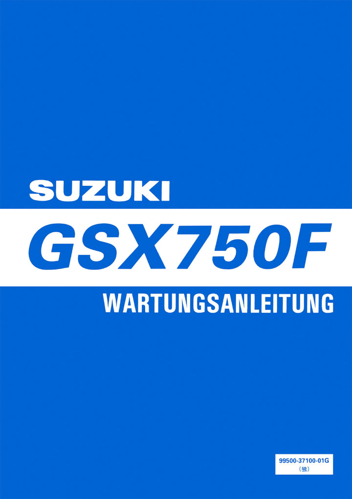 Suzuki GSX750F Reparaturanleitung