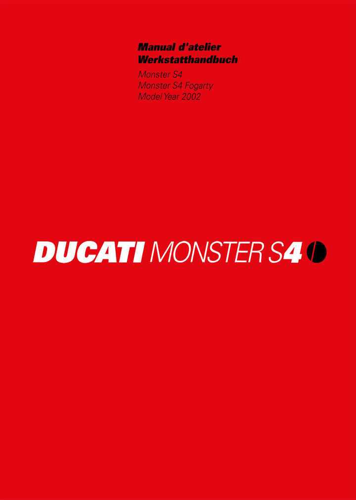 Ducati Monster S4 und S4 Fogarty MY2002 Werkstatthandbuch