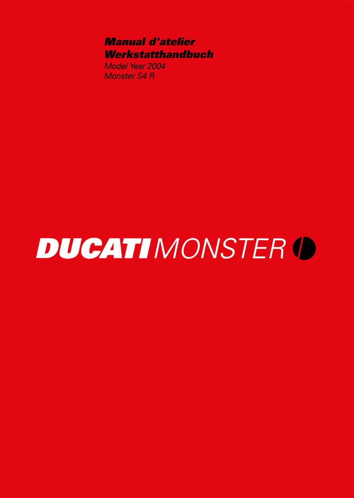 Ducati Monster S4 R MY2004 Werkstatthandbuch