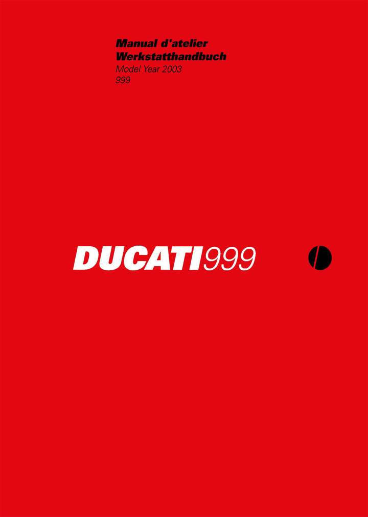 Ducati 999 MY2003 Werkstatthandbuch