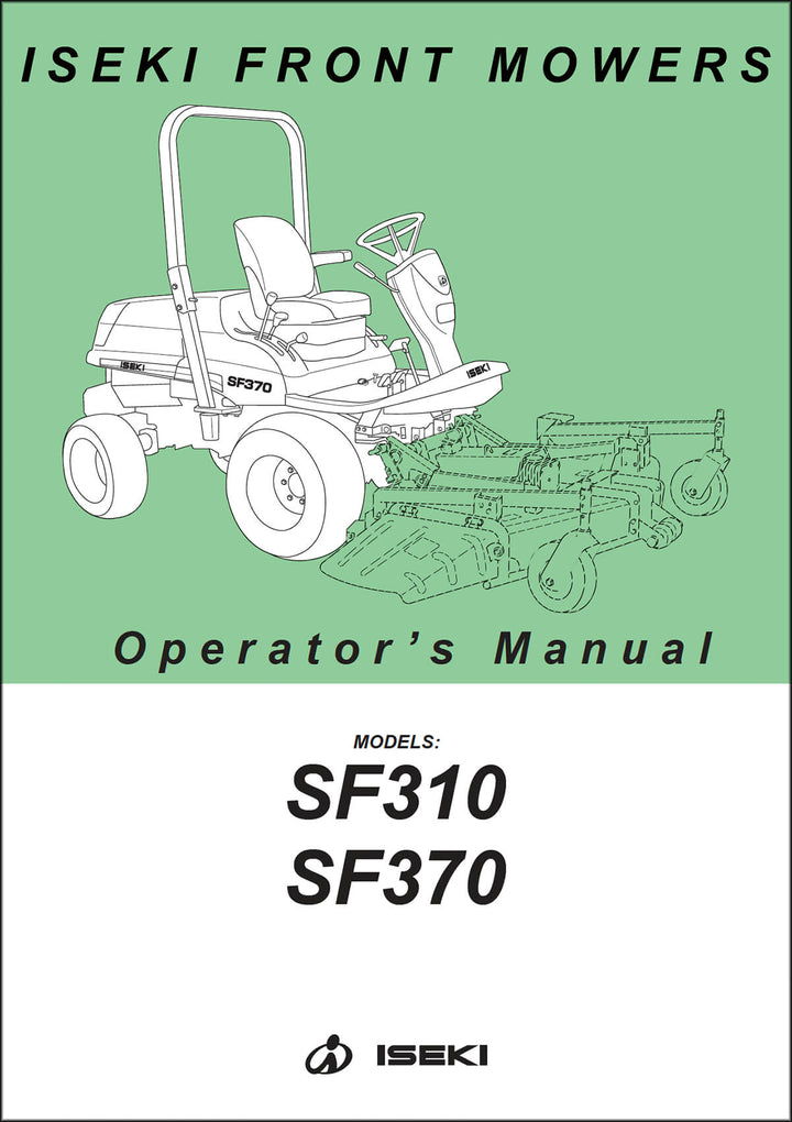Iseki Traktor SF310 & SF370 Operators Manual