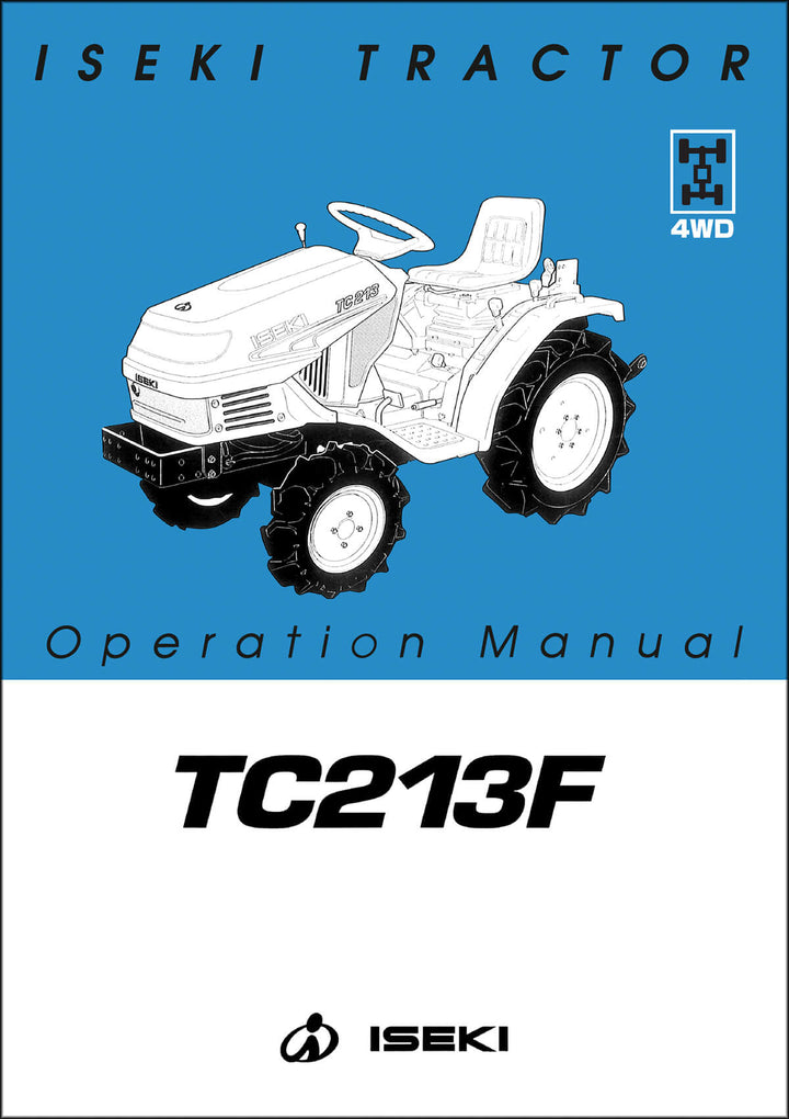 Iseki Traktor TC213F Operators Manual