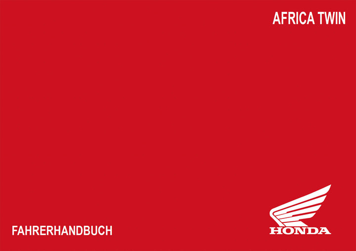 Honda Africa Twin Fahrerhandbuch