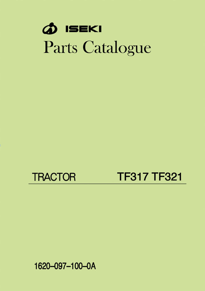 Iseki Traktor TF317 & TF321 Parts Catalogue