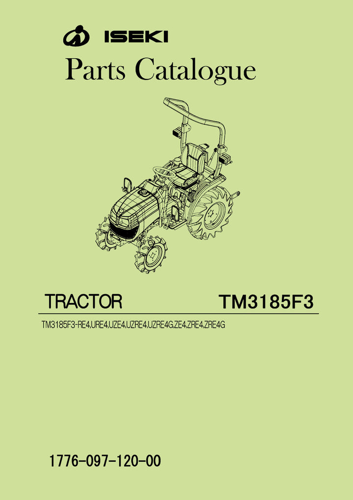 Iseki Traktor TM3185 F3 Parts Catalogue