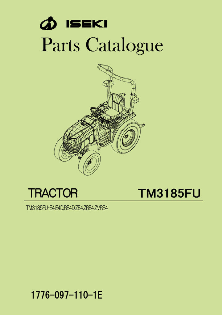 Iseki Traktor TM3185FU Parts Catalogue